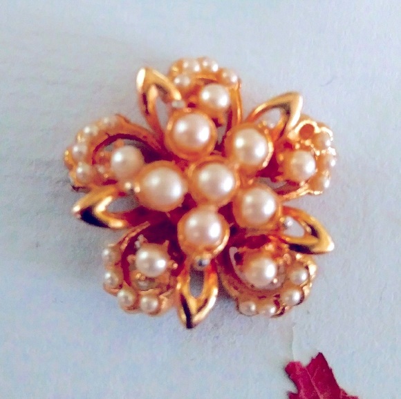 ⭐Antique⭐️Gold and Pearl Earrings - Picture 6 of 7